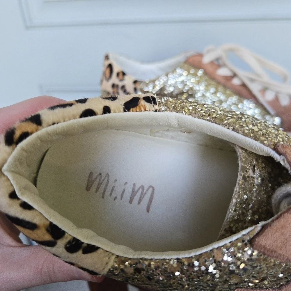 Mi.iM Gold Glitter Sneakers